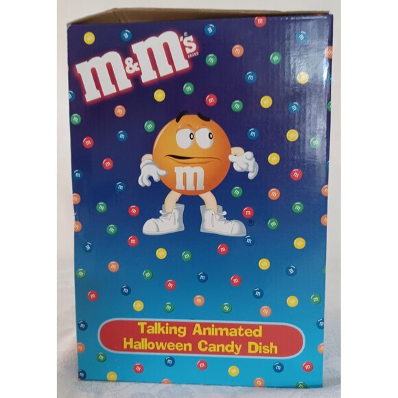 VINTAGE M&M'S TALKING ANIMATED HALLOWEEN CANDY DISH NIB - Picture 2 of 12